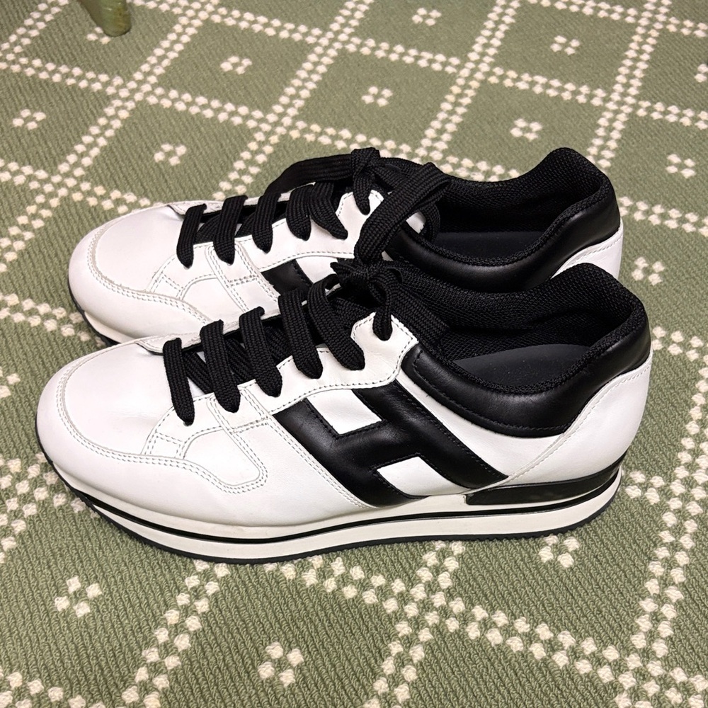 Hogan Black and White Women's Sneakers